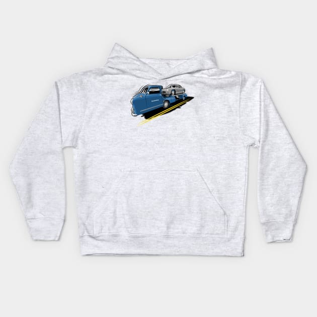 Mercedes-Benz Renntransporter Kids Hoodie by icemanmsc